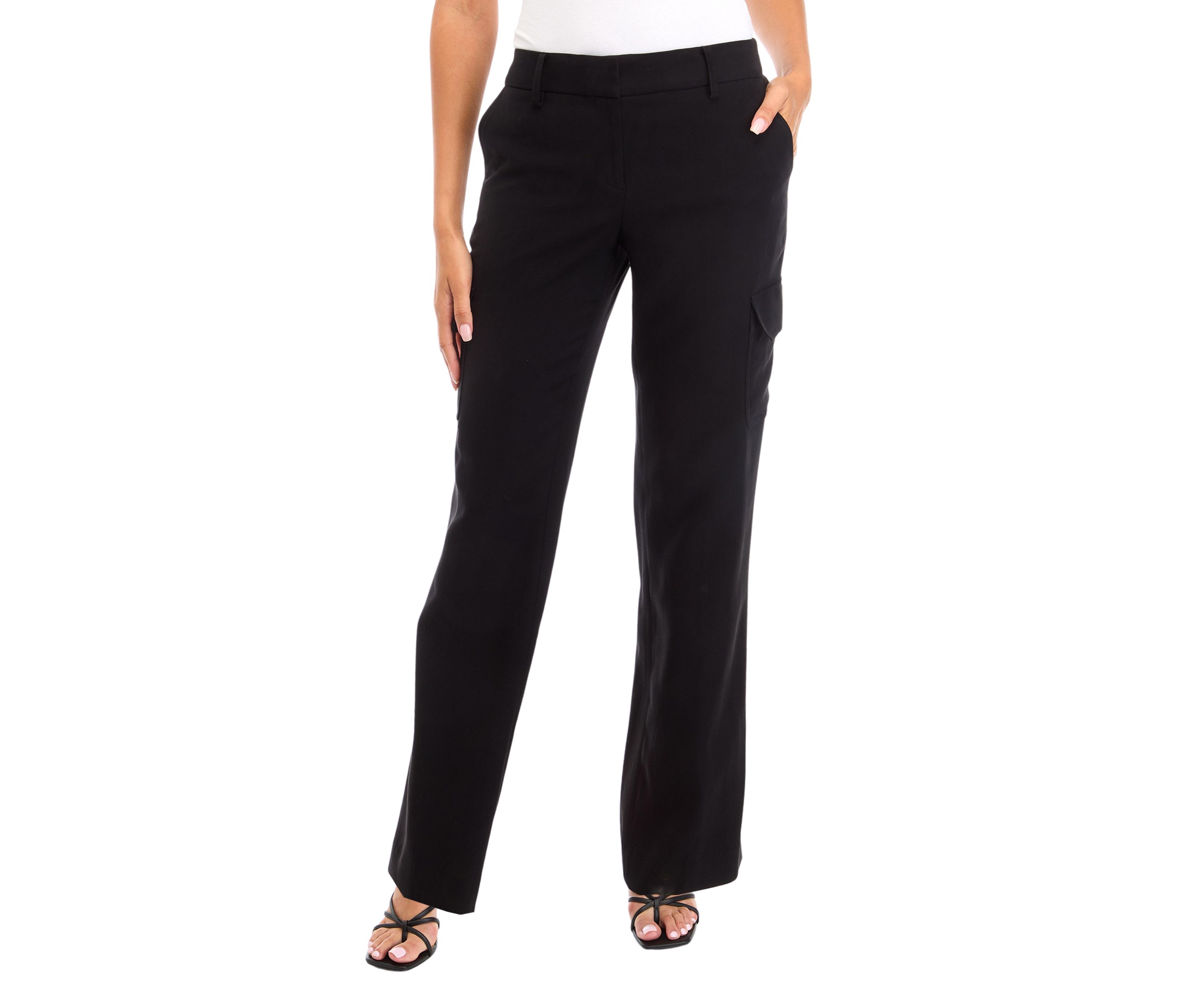 Womens Straight Leg Cargo Pants