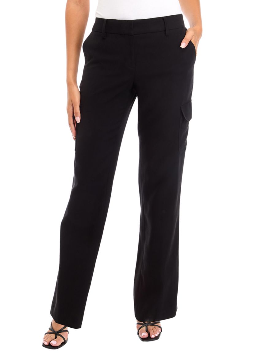 Womens Straight Leg Cargo Pants