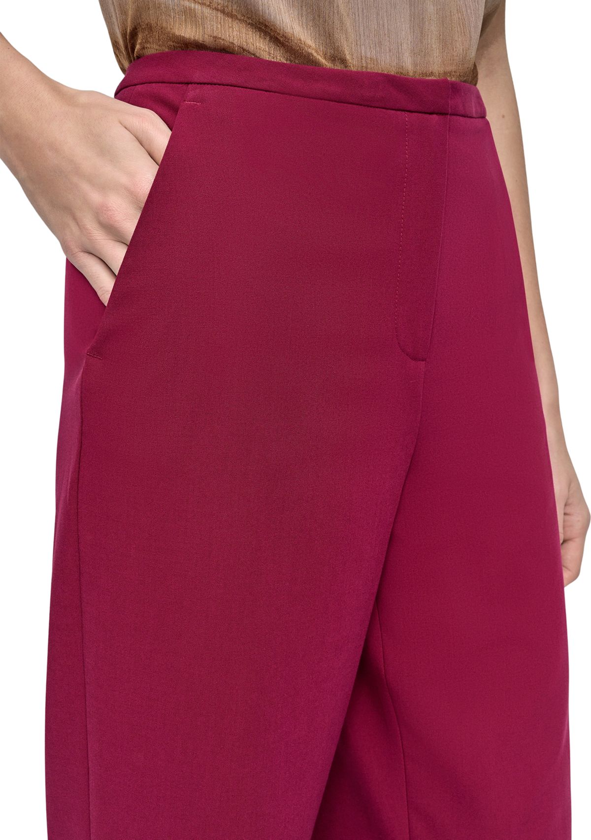 Womens Slim Fit Ankle Pants