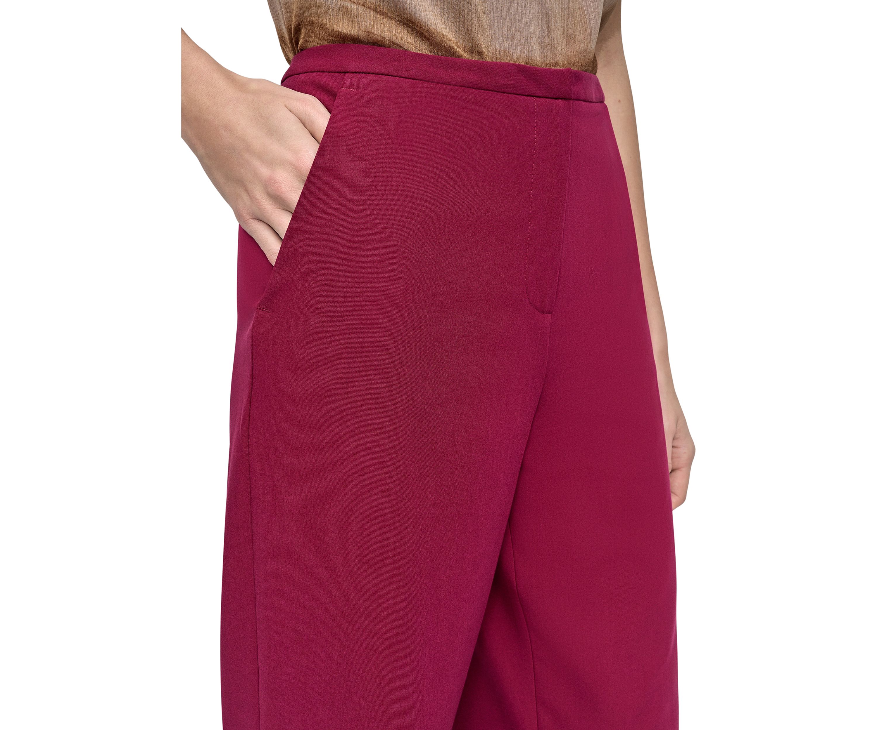Womens Slim Fit Ankle Pants