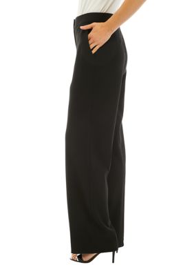 Women's Solid Scuba Crepe Pants