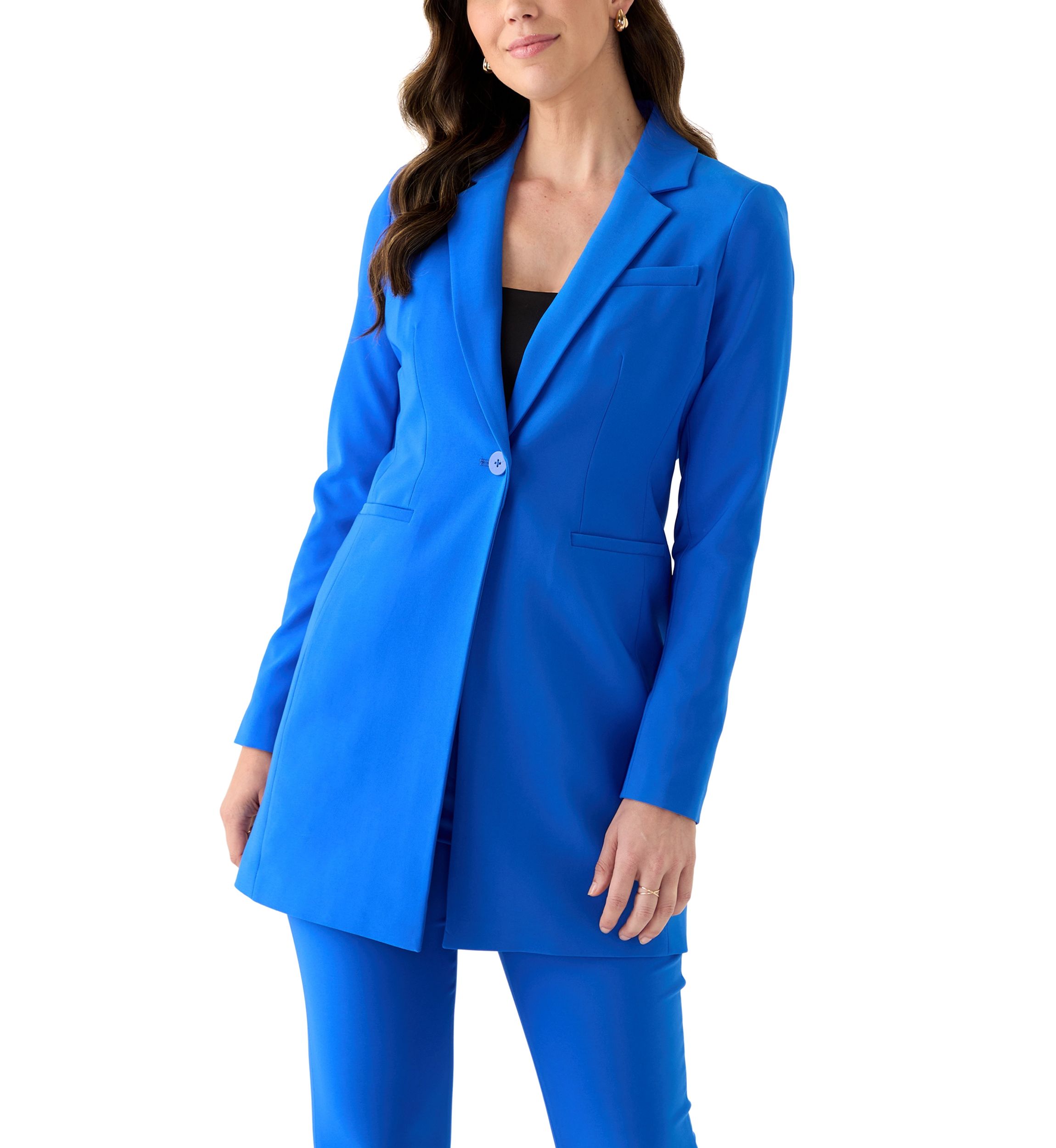 Womens One Button Topper