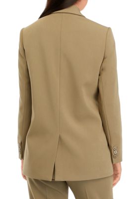 Women's One Button Notch Collar Jacket