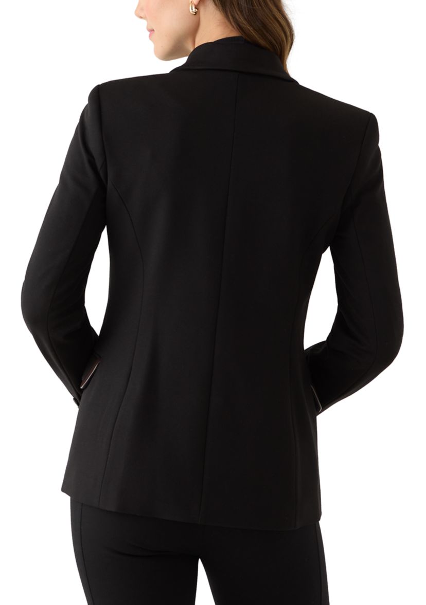 Womens 2 Button Notch Collar Blazer