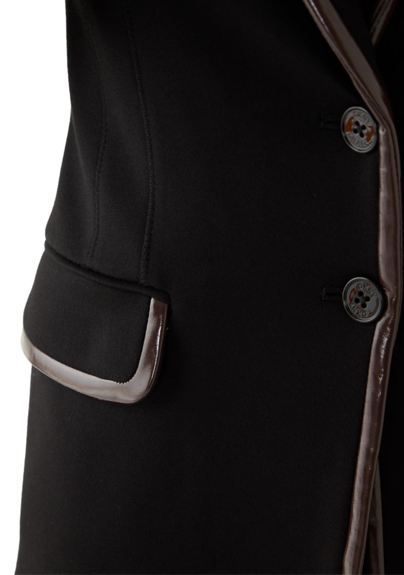 Womens 2 Button Notch Collar Blazer