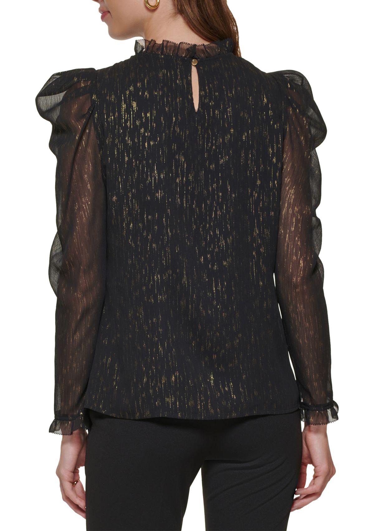 Womens Puff Sleeve Blouse