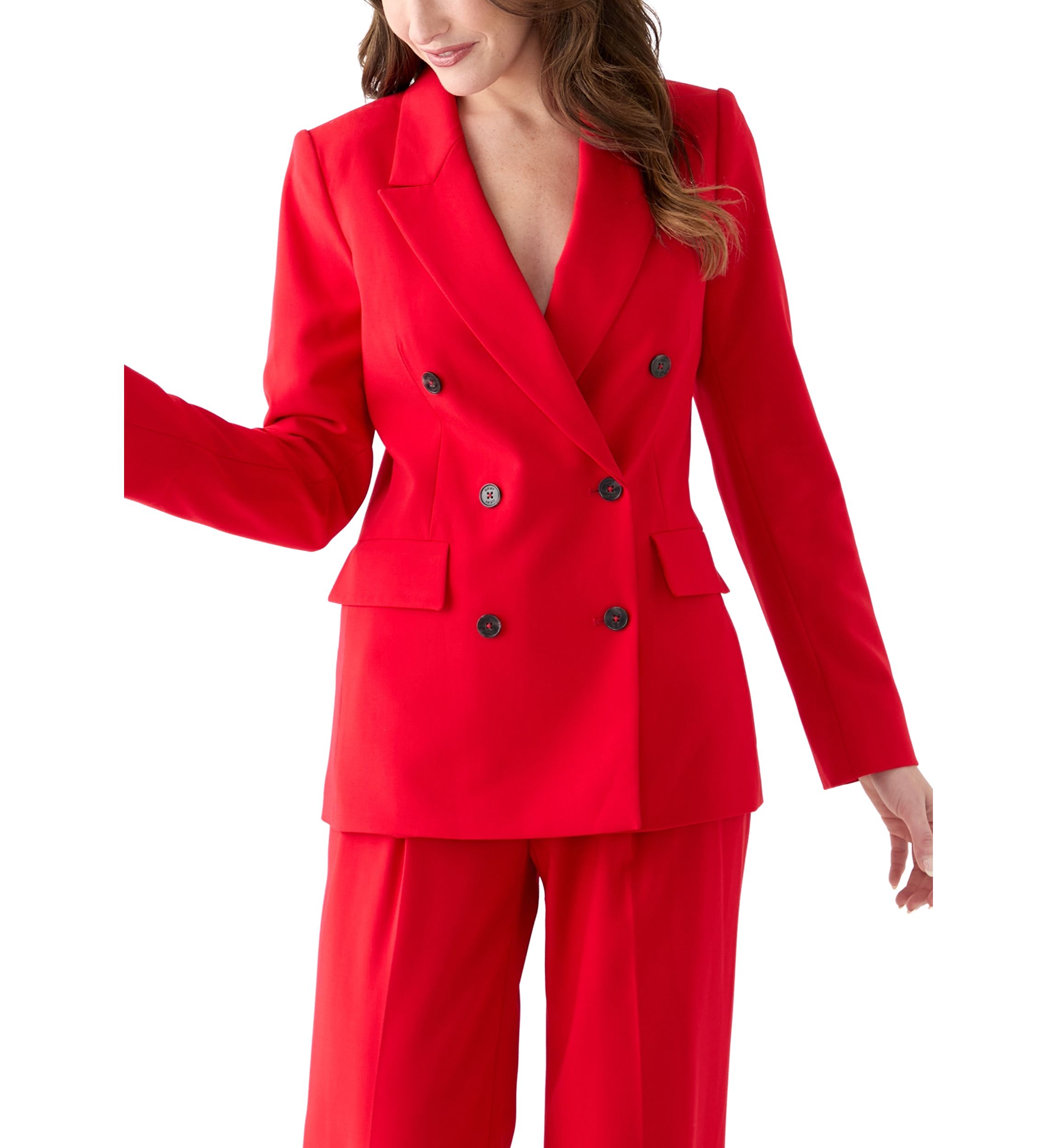 Womens Double Breasted Suit Jacket