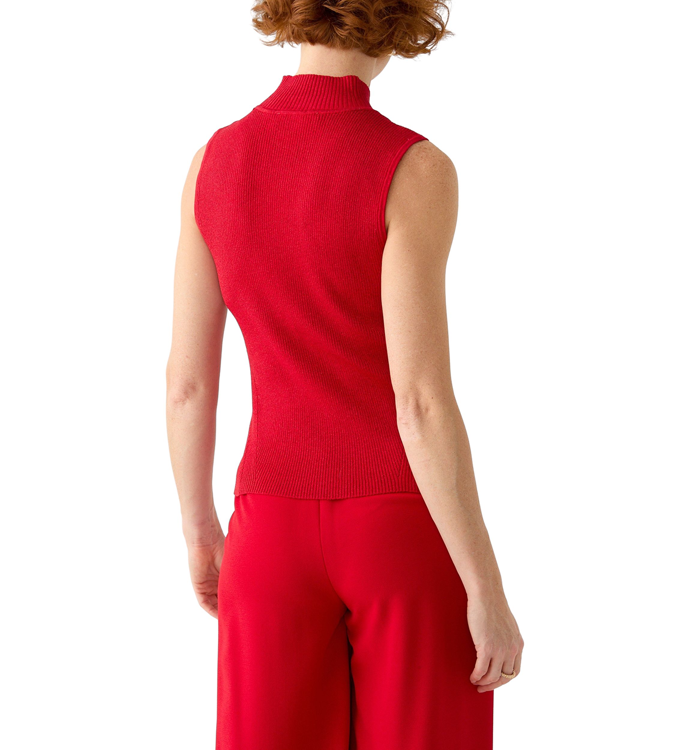Womens Mock Neck Knit Top