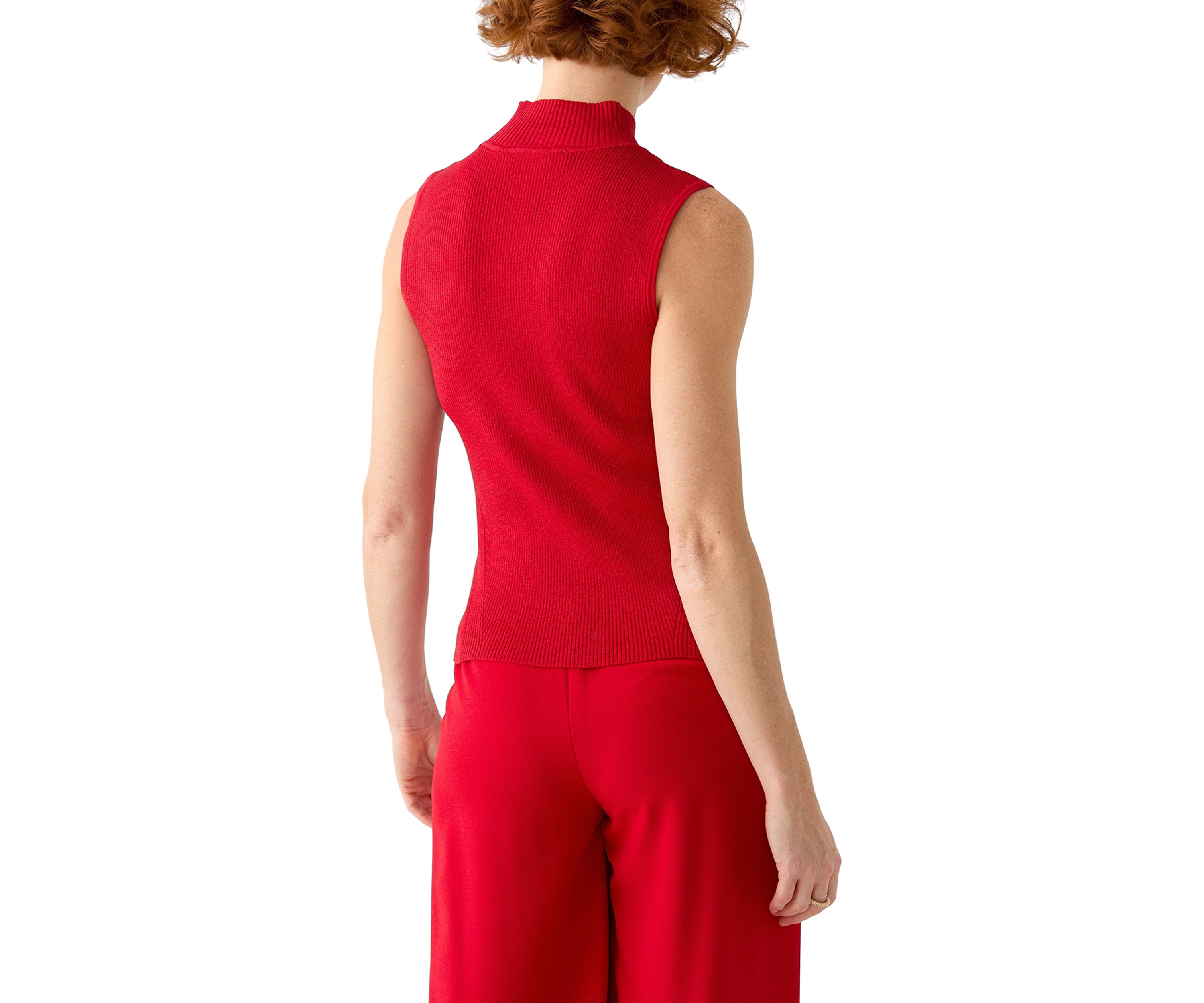 Womens Mock Neck Knit Top