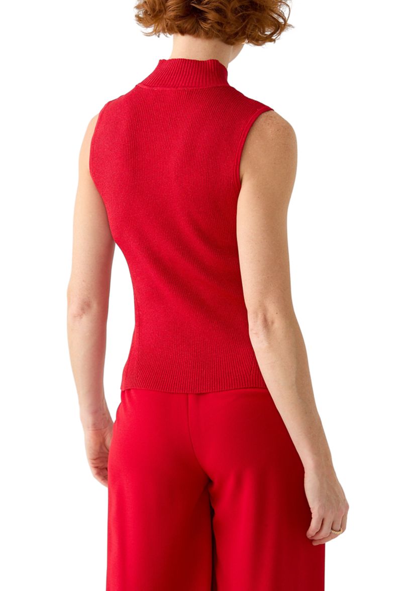 Womens Mock Neck Knit Top