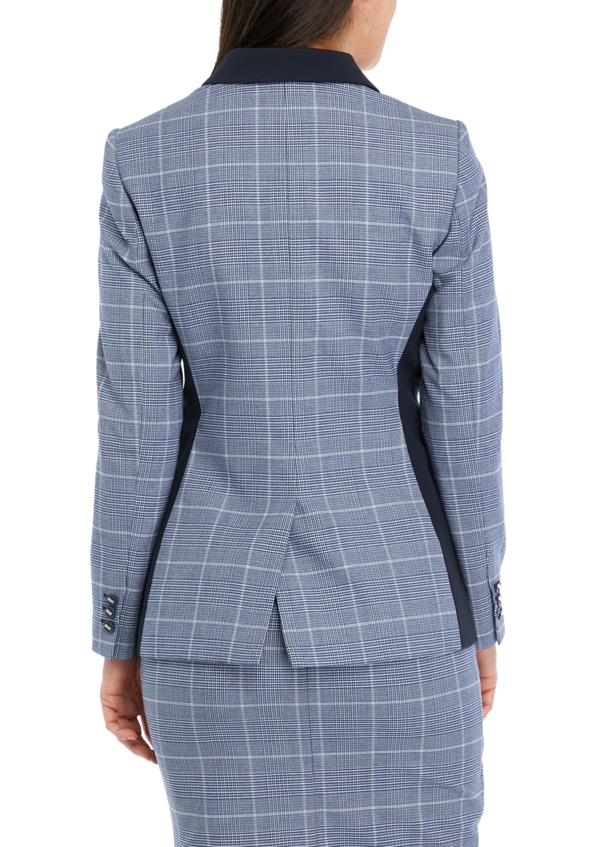 Womens One Button Notch Collar Jacket