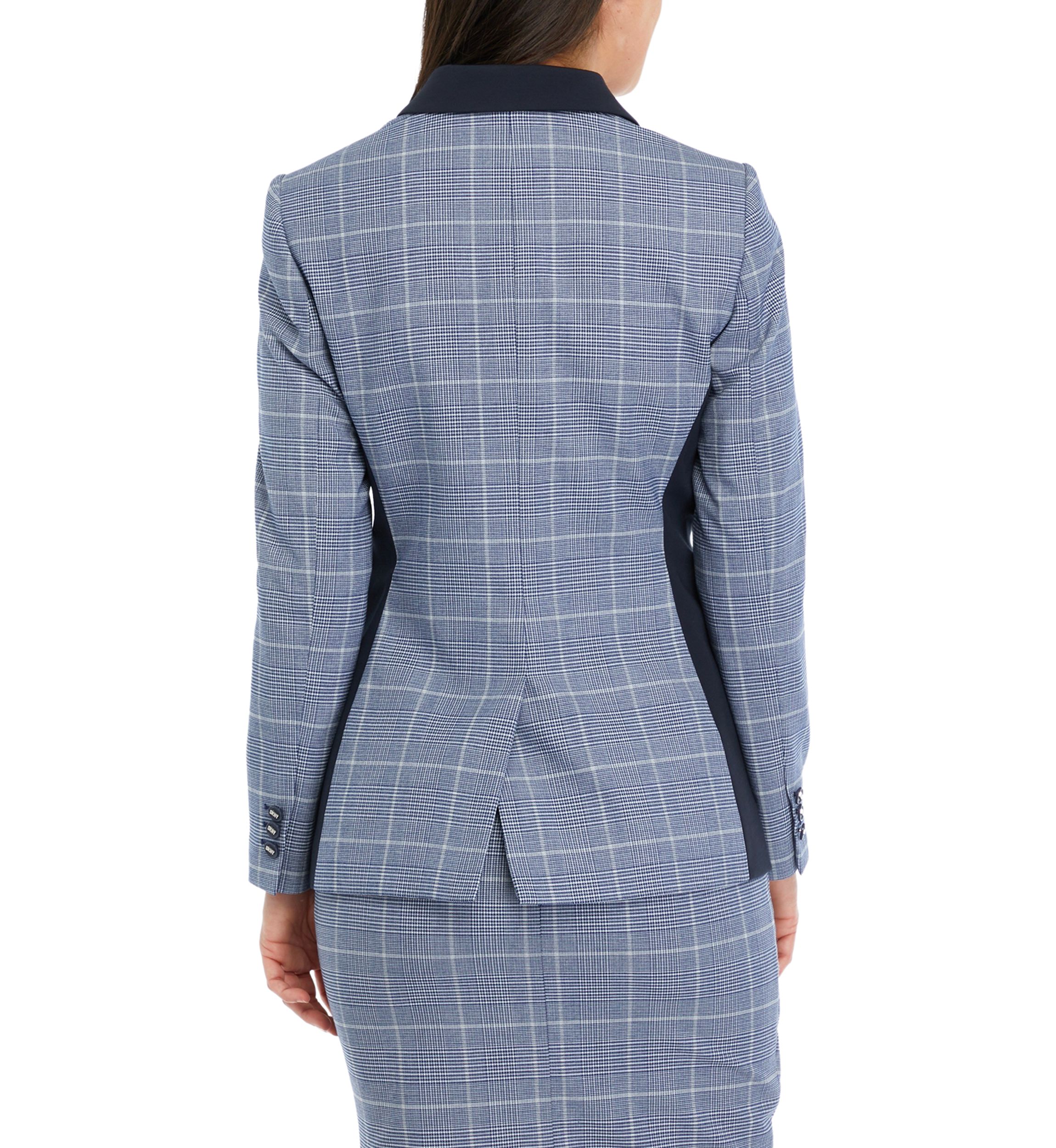 Womens One Button Notch Collar Jacket