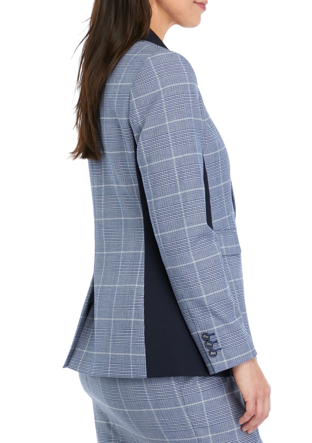 Womens One Button Notch Collar Jacket