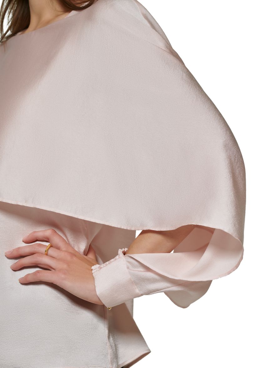 Womens Long Sleeve Cape Blouse