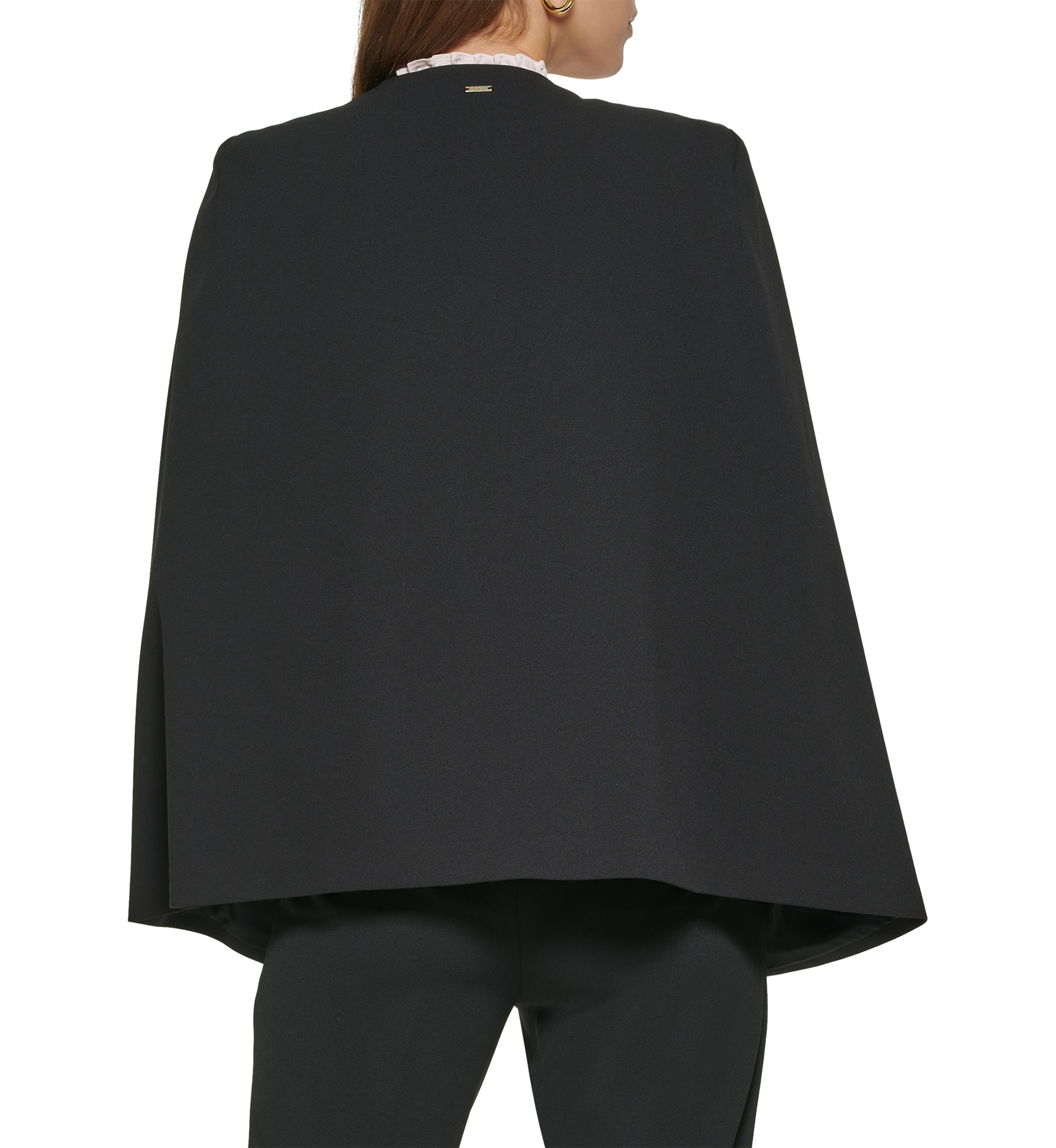 Womens Scuba Crepe Cape Jacket