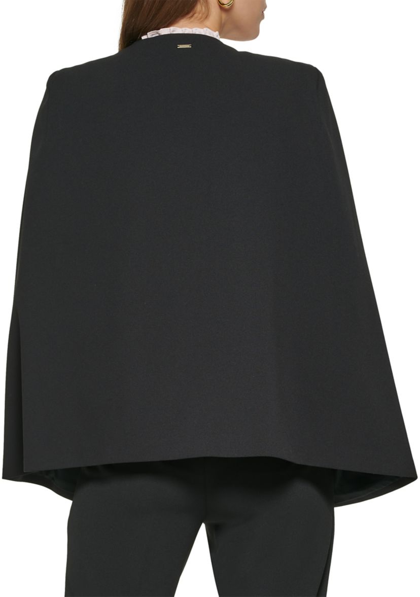 Womens Scuba Crepe Cape Jacket