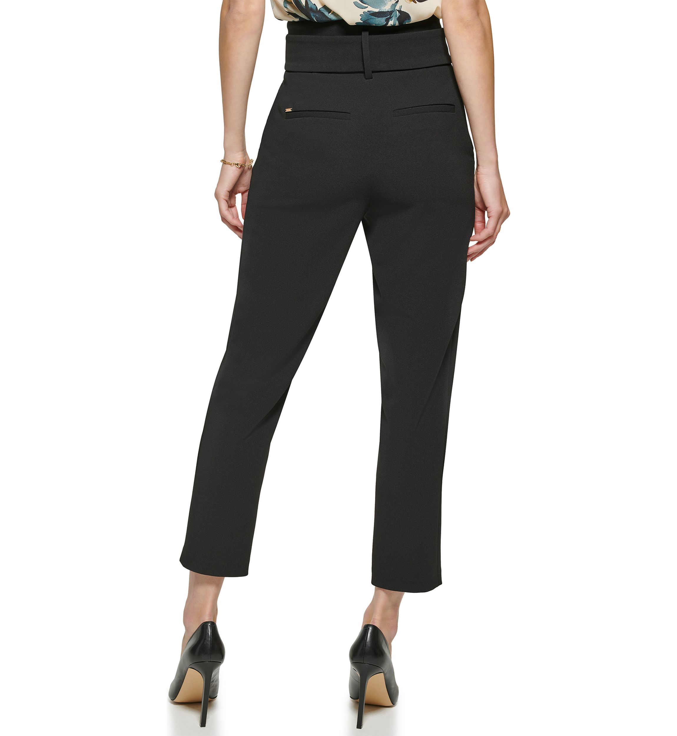 Womens High Waisted Tie Waist Pants