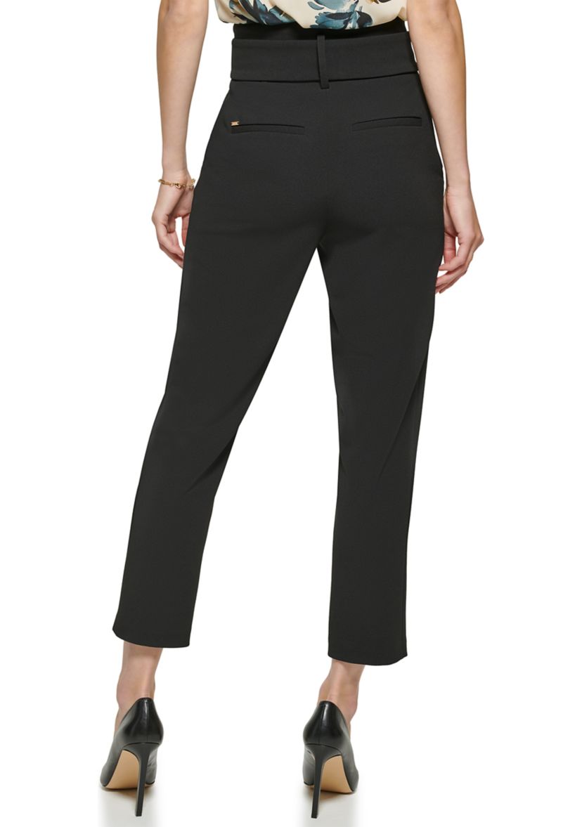 Womens High Waisted Tie Waist Pants