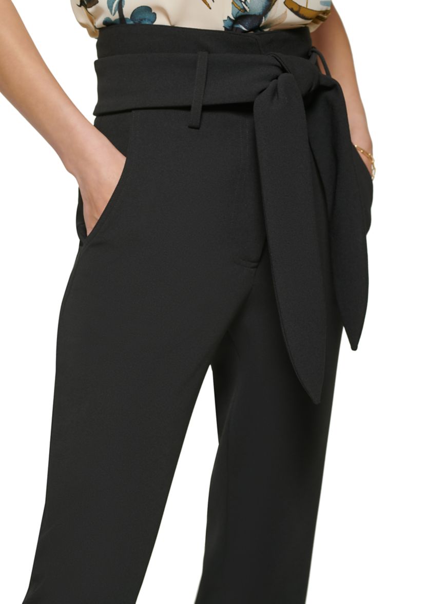 Womens High Waisted Tie Waist Pants