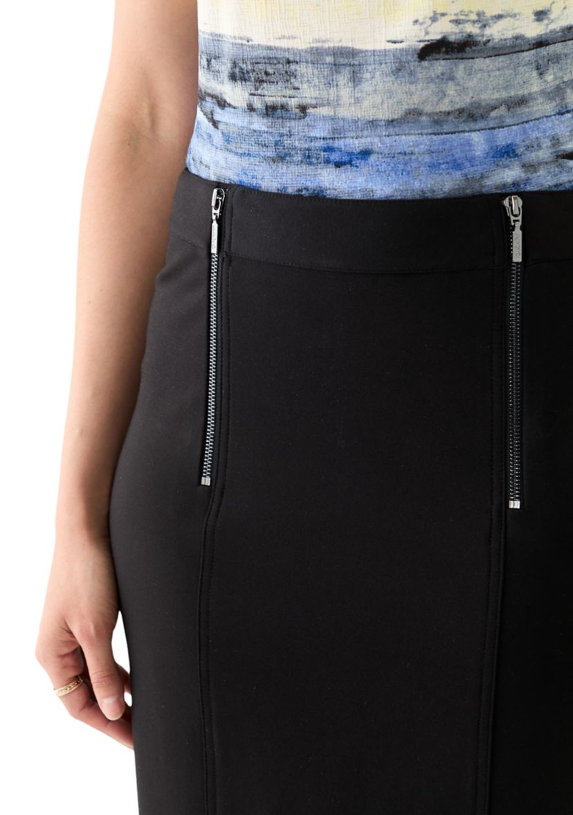 Womens Double Zip Skirt