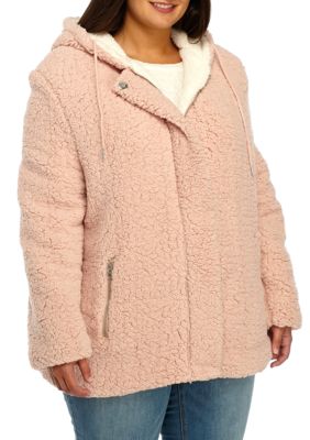 C&C California® Plus Size Zip Front Woobie Jacket | belk