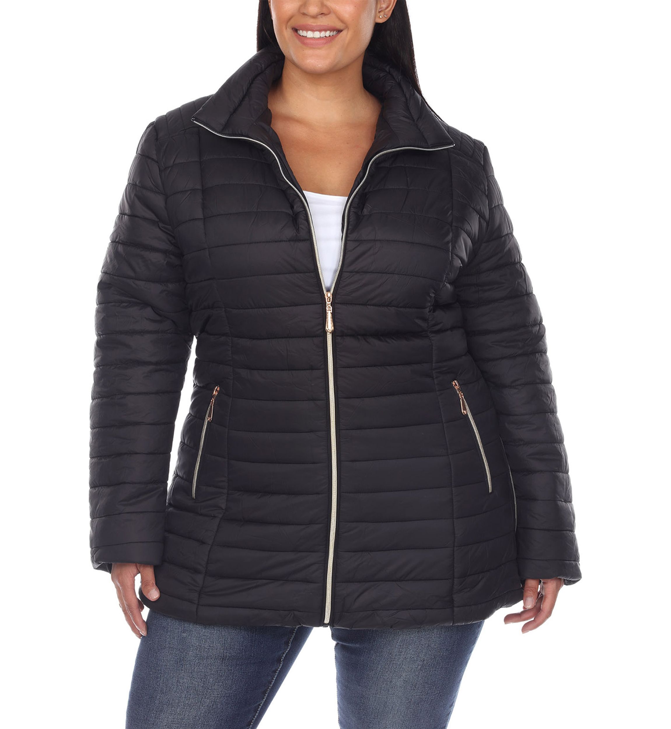 Plus Size Puffer Coat 