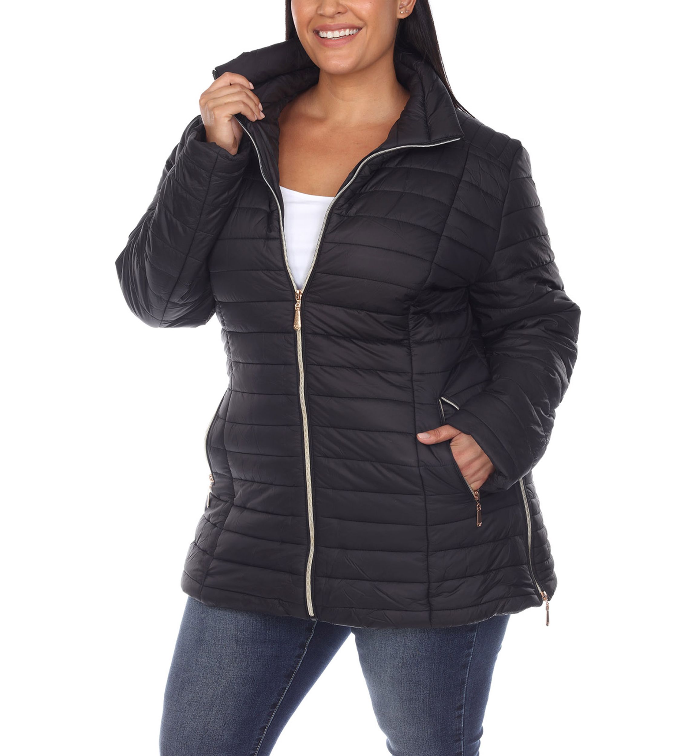 Plus Size Puffer Coat 