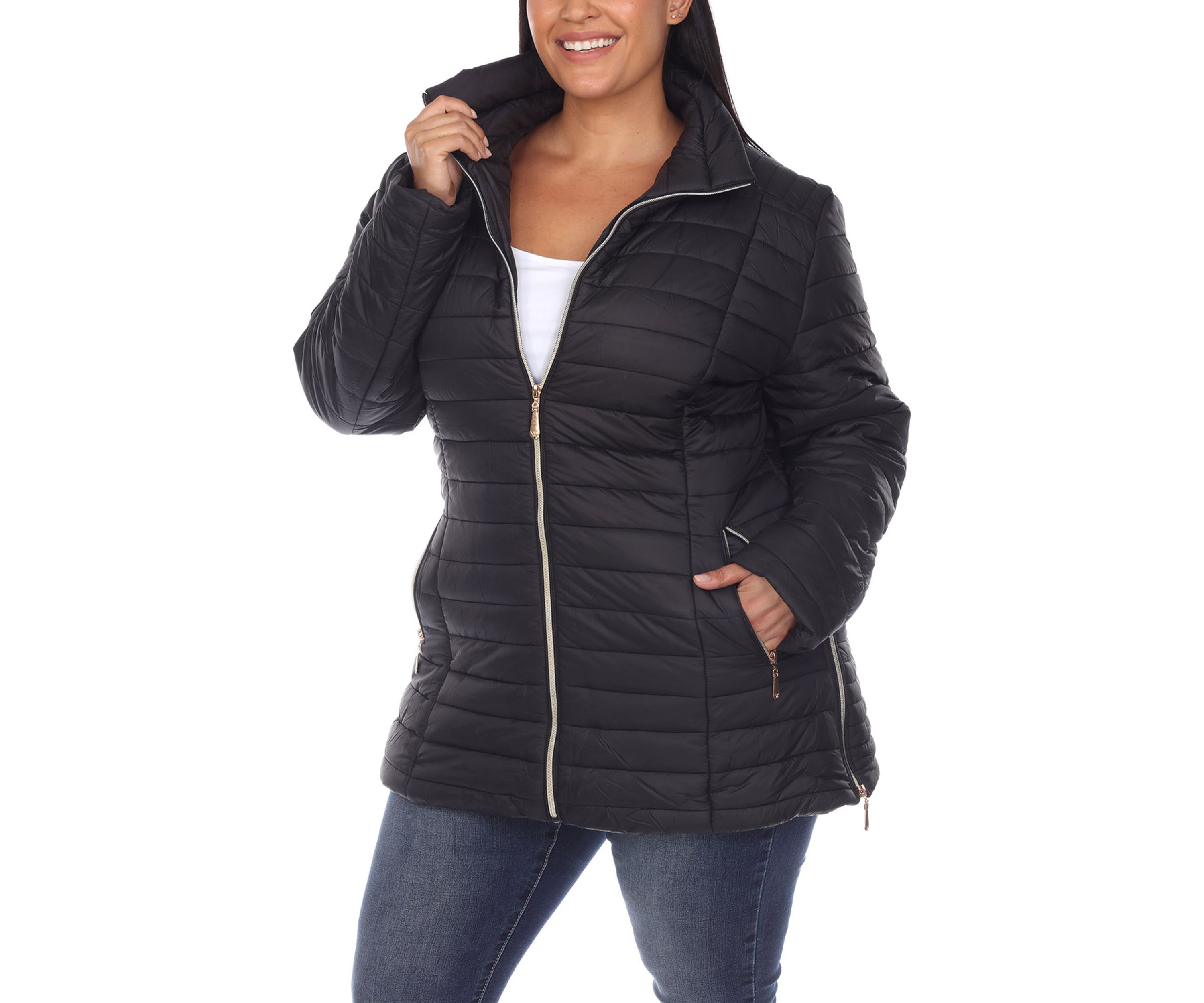 Plus Size Puffer Coat 