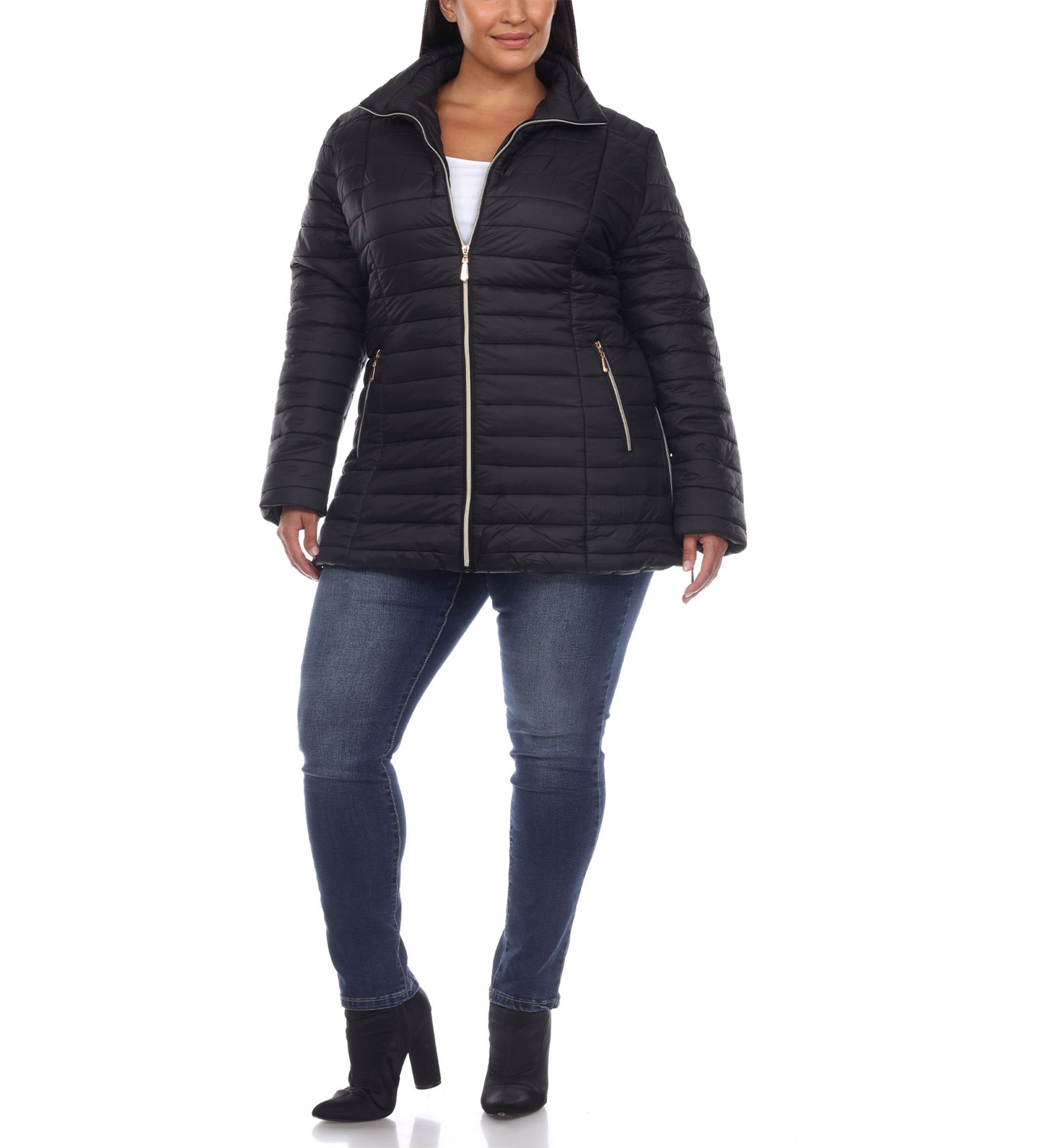 Plus Size Puffer Coat 