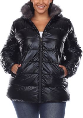 Plus Hooded Puffer Jacket