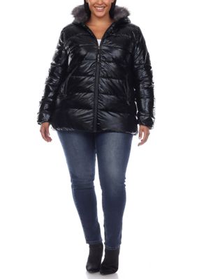 Plus Hooded Puffer Jacket