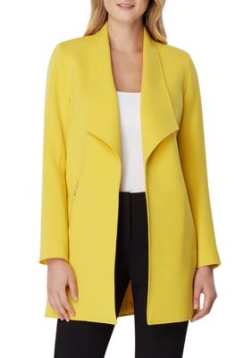 nine west wide lapel fly away jacke