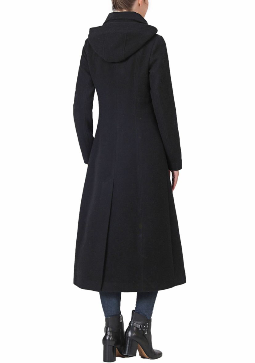 Kate Hooded Long Wool Coat