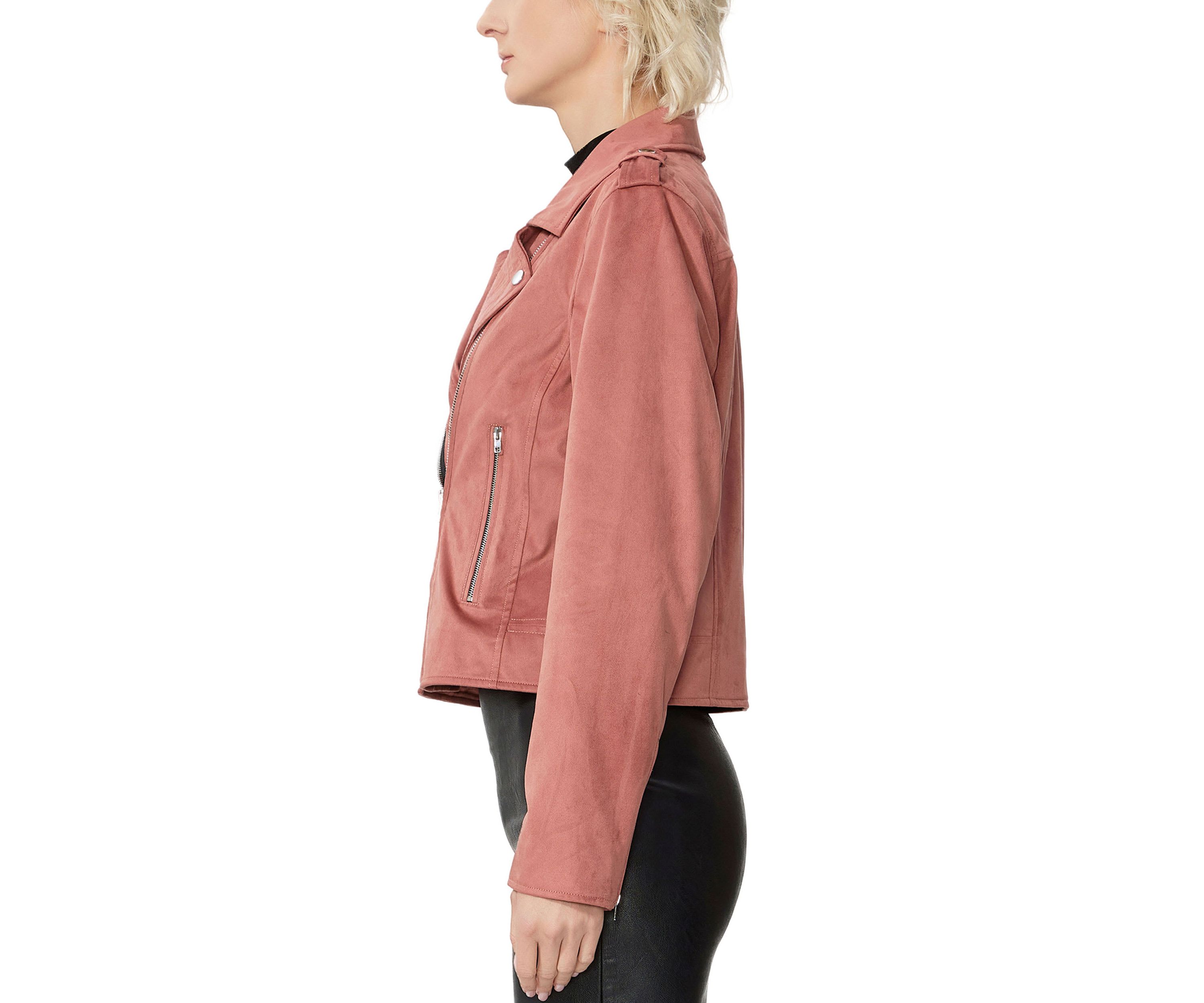 Willa Faux Suede Moto Jacket