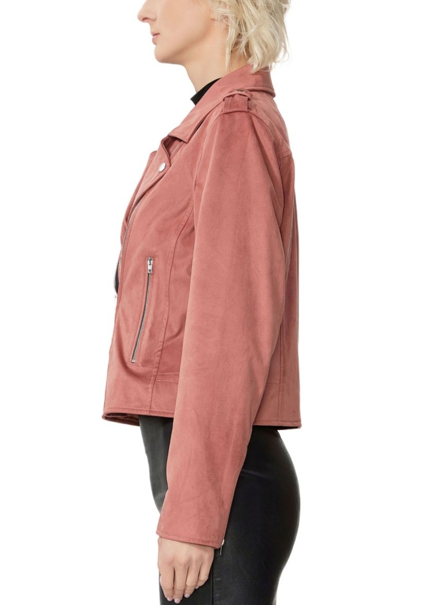 Willa Faux Suede Moto Jacket