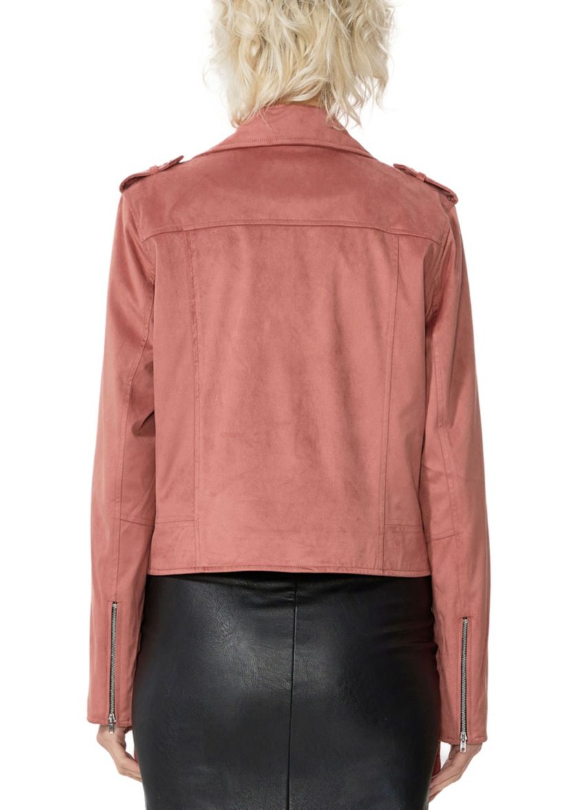 Willa Faux Suede Moto Jacket