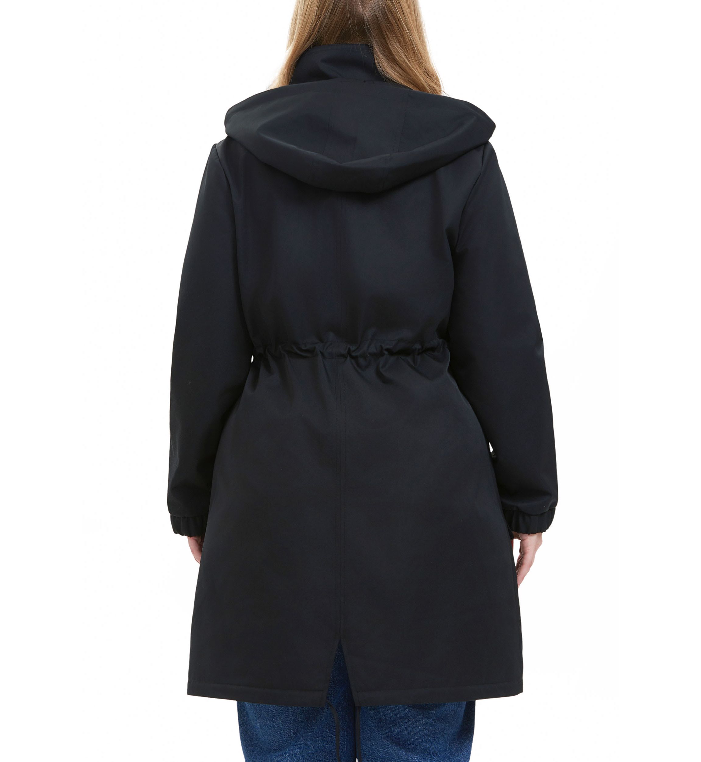 Plus Size Hooded Parka Jacket