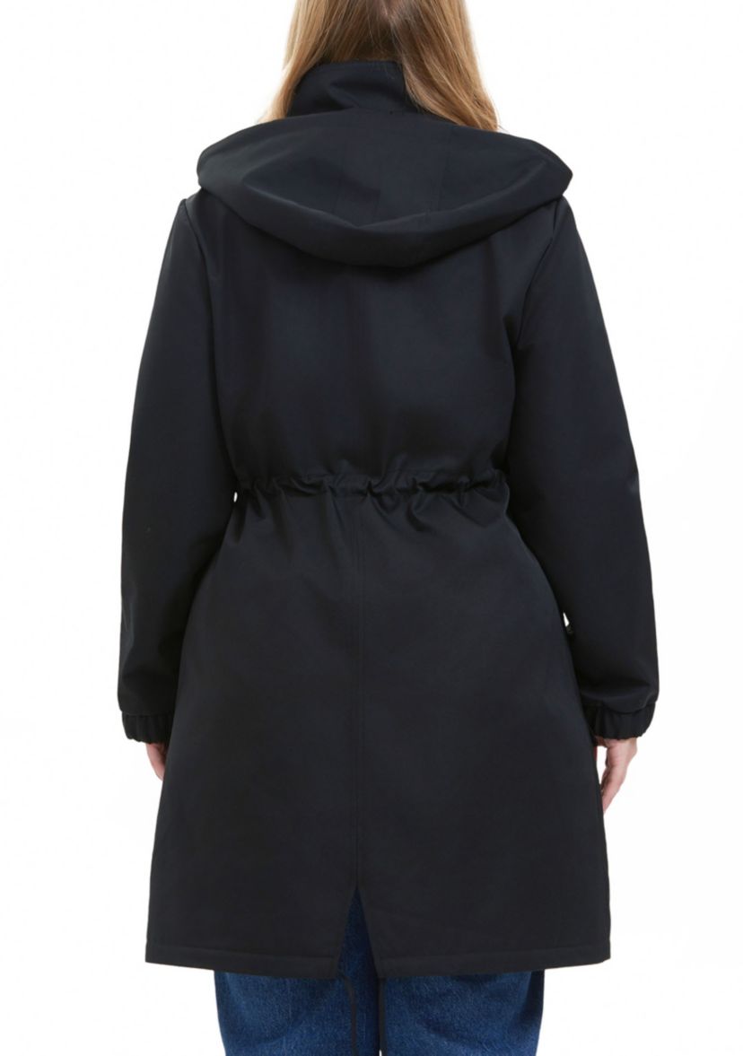 Plus Size Hooded Parka Jacket
