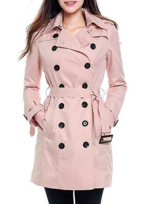 Kimi Kai Women s Waterproof Double Breasted Trench Coat belk