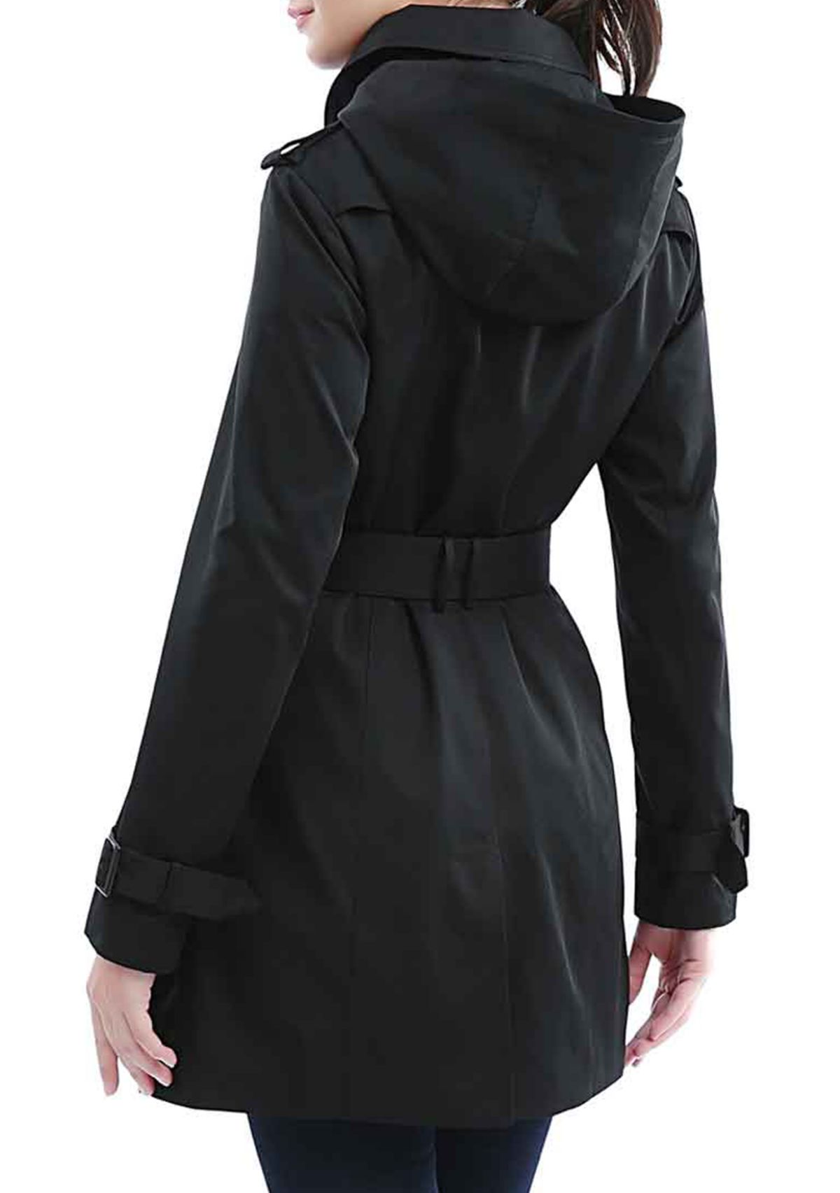 Womens Waterproof Double Breasted Trench Coat