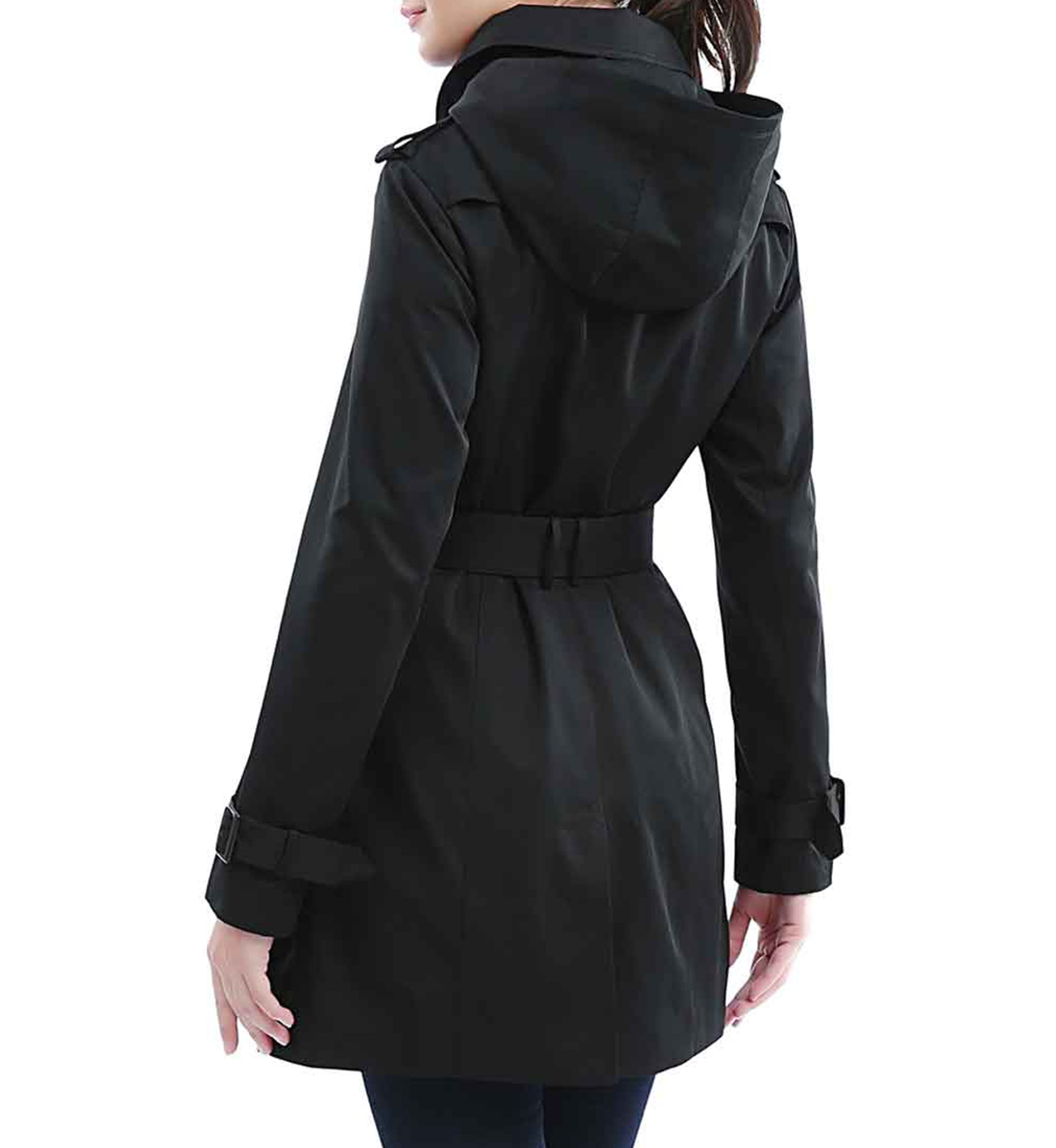 Womens Waterproof Double Breasted Trench Coat
