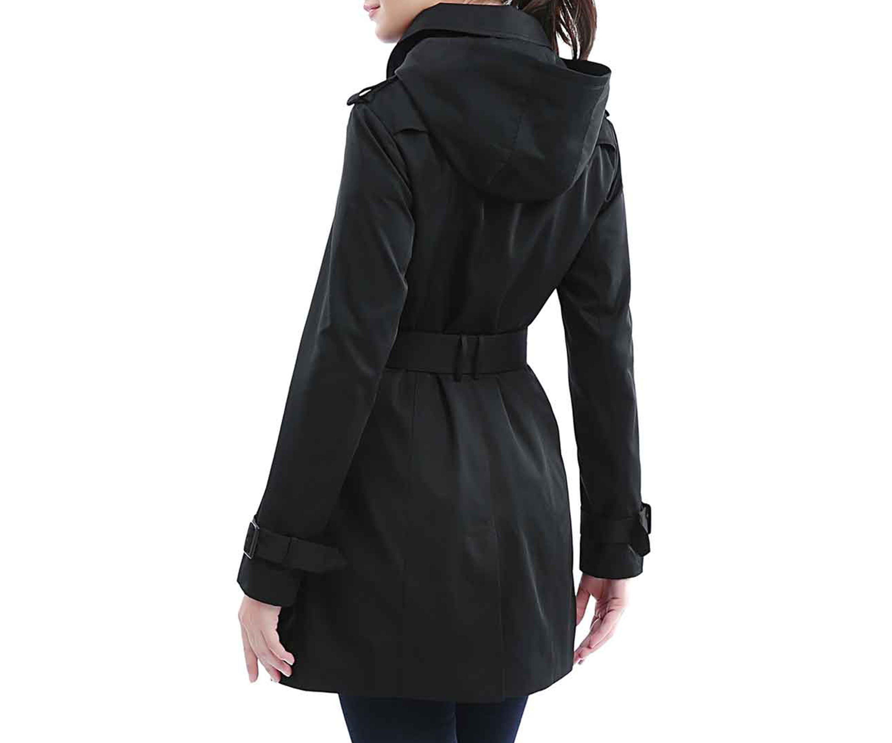 Womens Waterproof Double Breasted Trench Coat