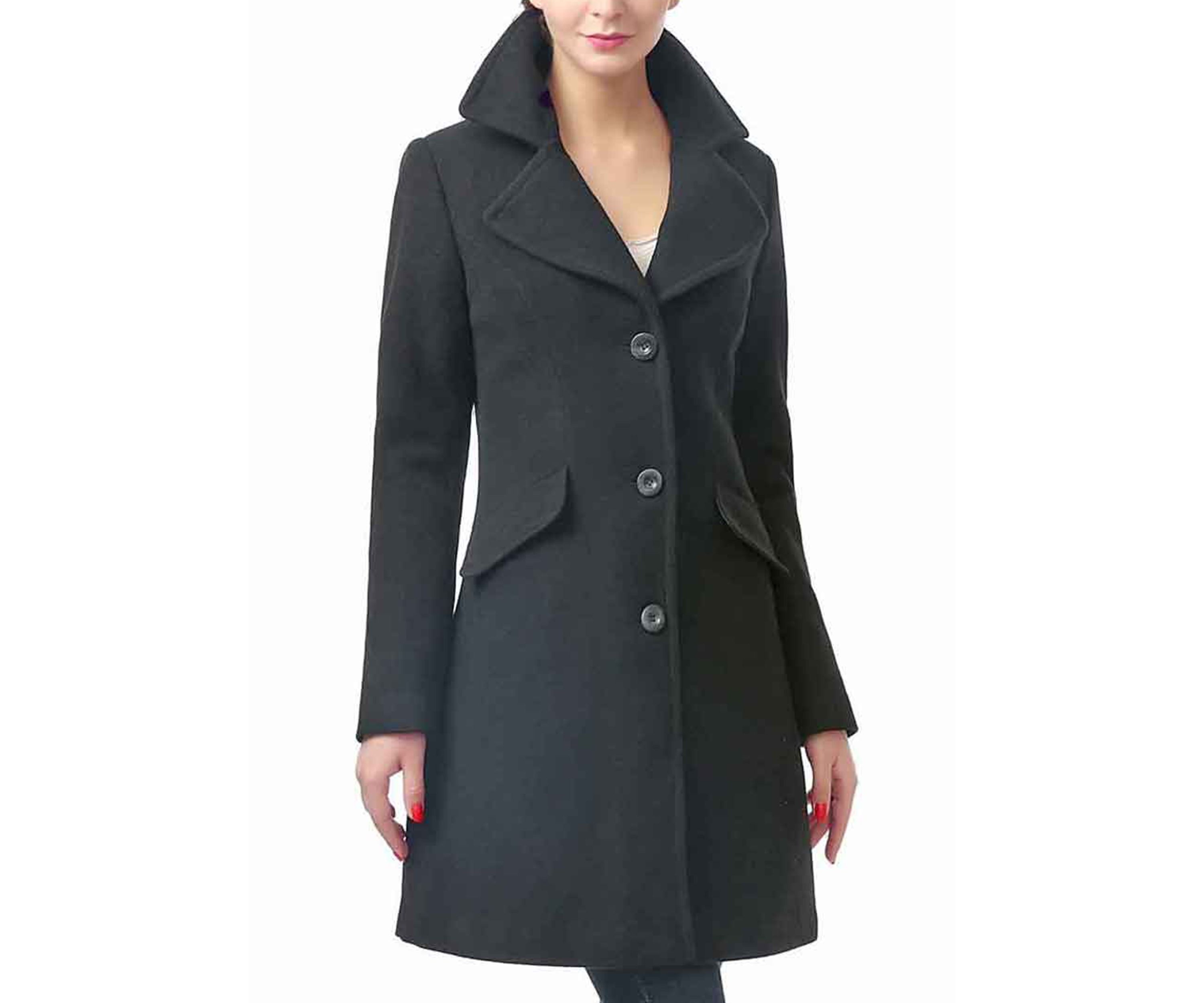 Womens Sasha Wool Walking Coat