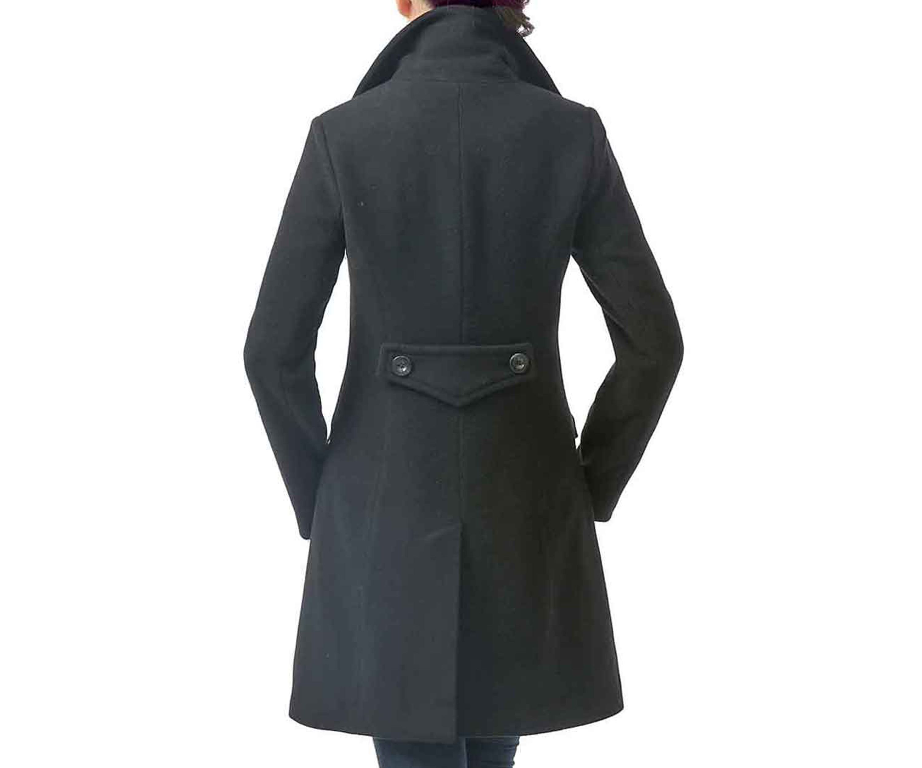 Womens Sasha Wool Walking Coat