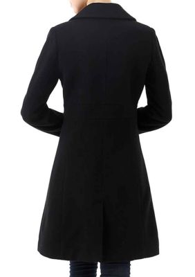 Women's Heather Single Breasted Wool Walking Coat