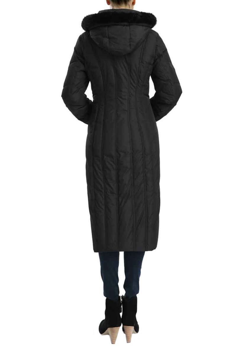 Womens Waterproof Long Hooded Puffer Down Coat