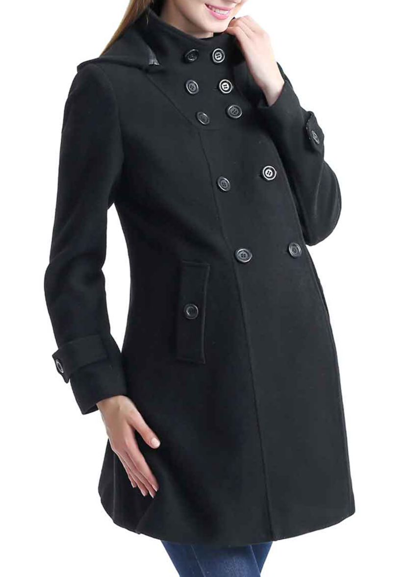 Maternity Penelope Wool Blend  Pea Coat