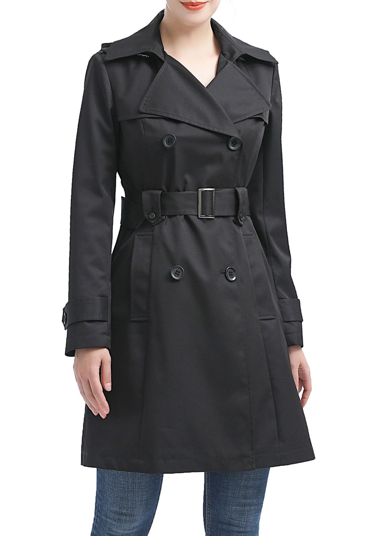 Womens Aisha Waterproof Hooded Trench Coat
