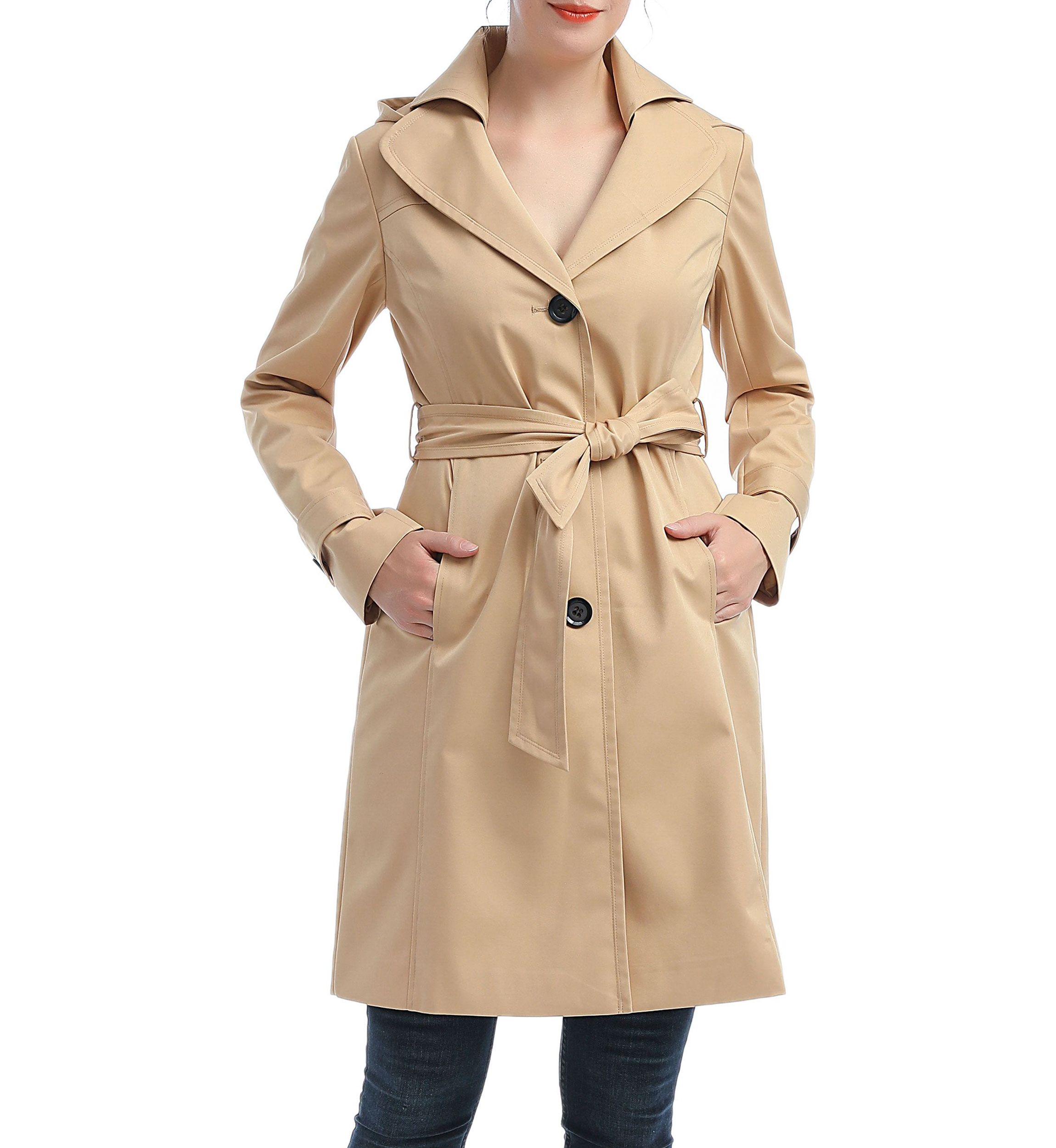 Womens Adel Waterproof Hooded Trench Coat