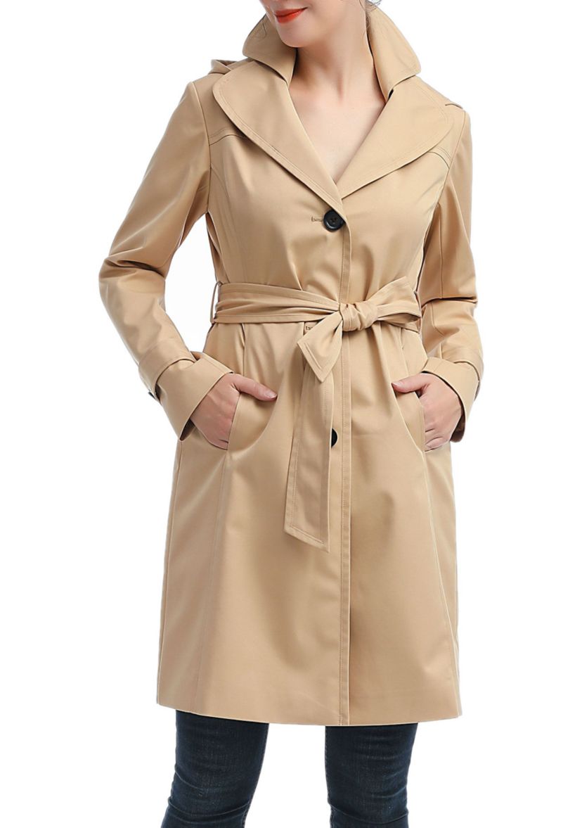 Womens Adel Waterproof Hooded Trench Coat
